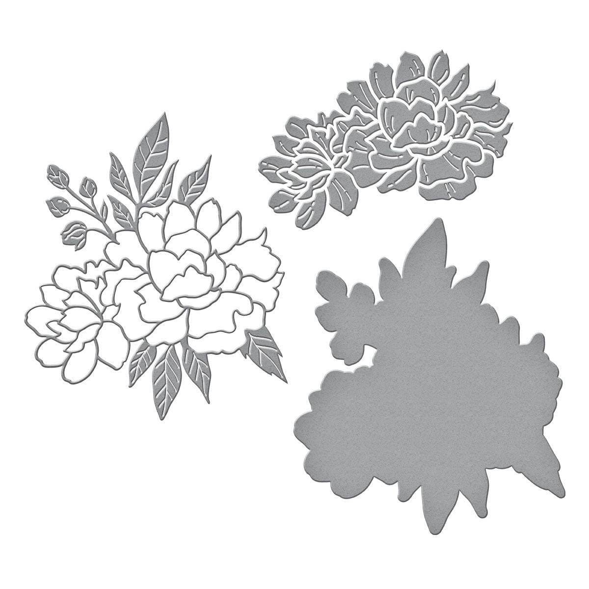 s4-1333 Spellbinders Floral Celebration Press Plate