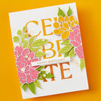 s4-1333 Spellbinders Floral Celebration Press Plate celebrate