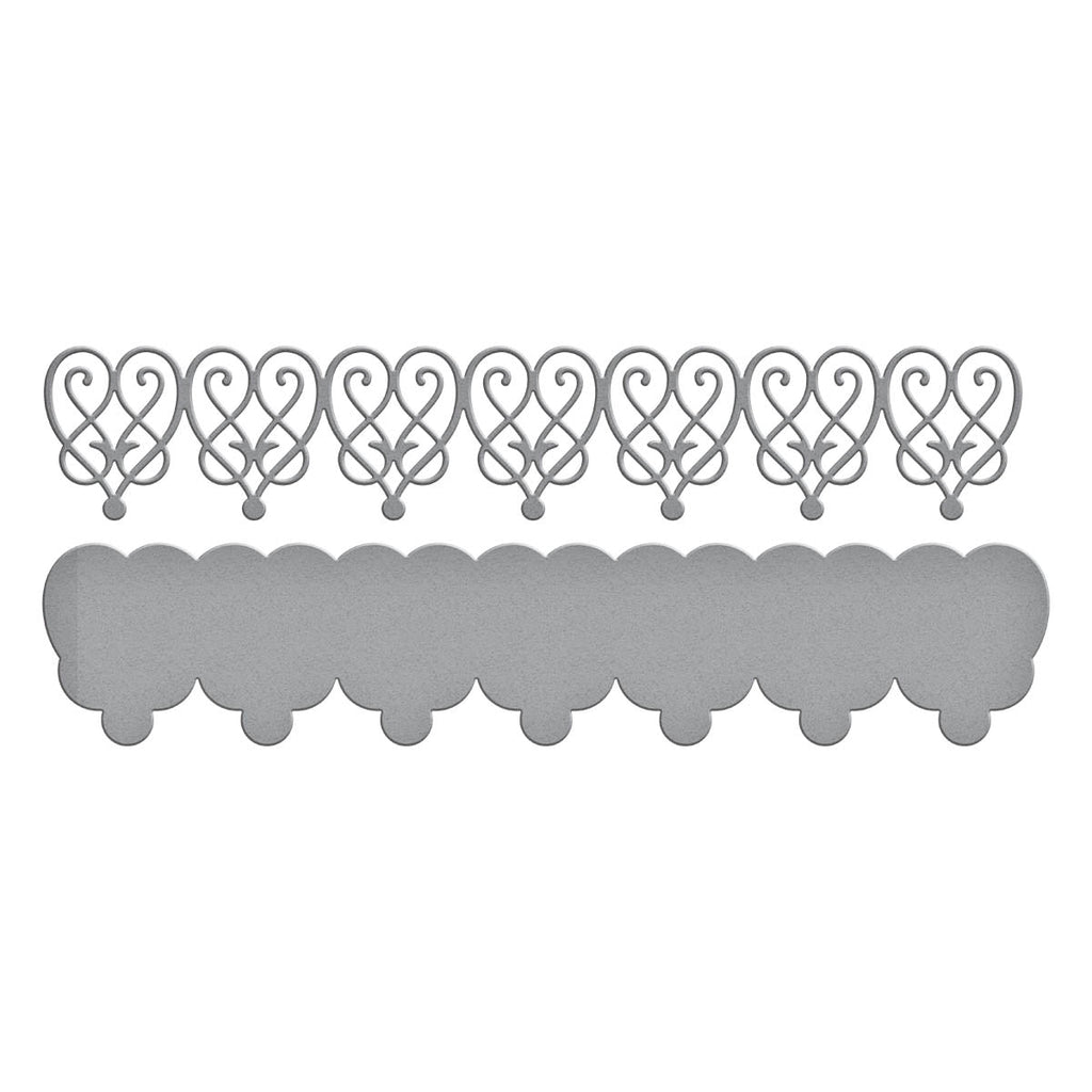 Spellbinders Timeless Hearts Border Etched Dies s4-1341
