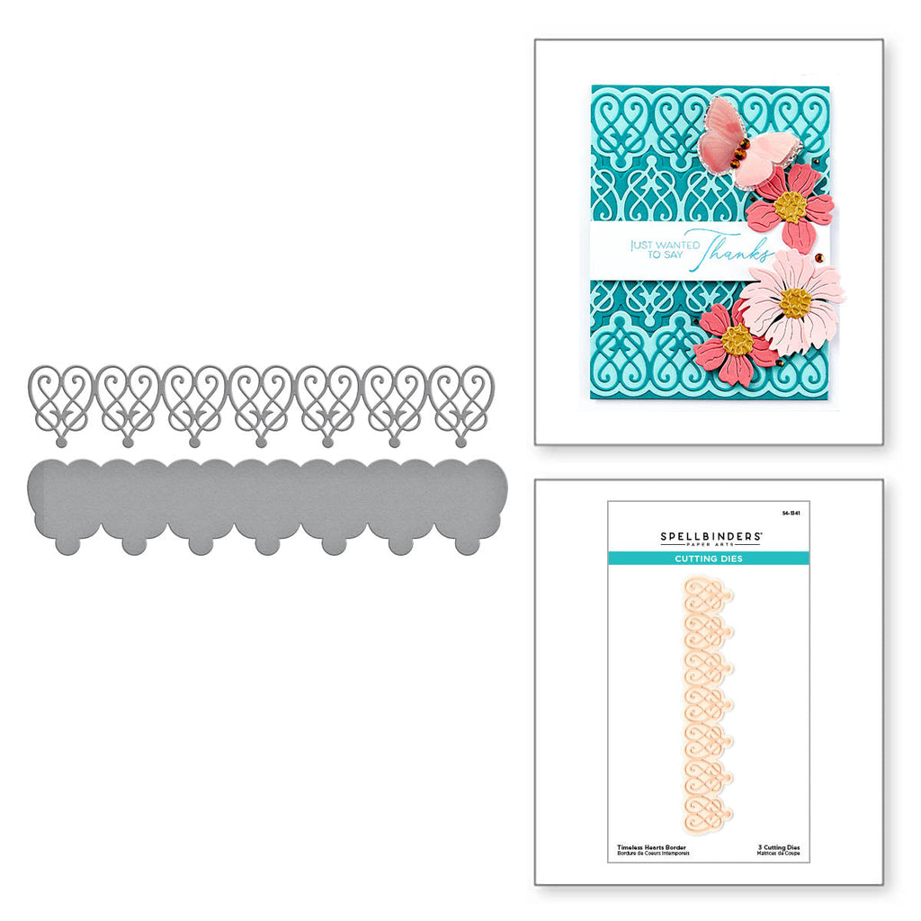 Spellbinders Timeless Hearts Border Etched Dies s4-1341 product image