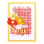 Spellbinders Woven Lattice Texture Etched Dies s4-1344 you make me smile