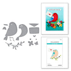 Spellbinders Love Note Bird Etched Dies s4-1352