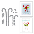 Spellbinders Candy Canes and Holly Etched Dies s4-1373