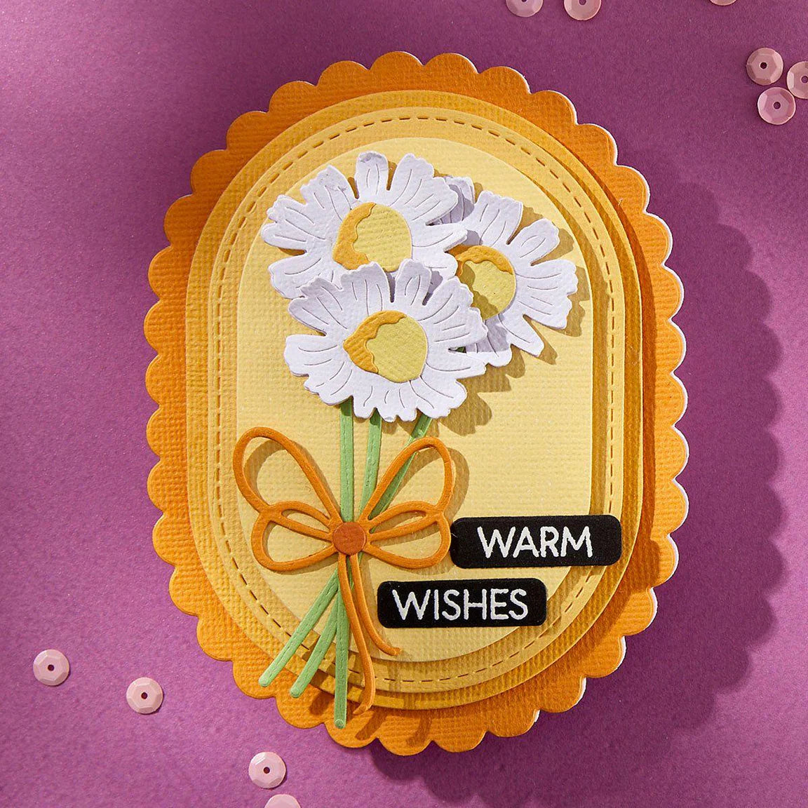 Spellbinders Scallop and Stitched Edge Ovals Etched Dies s4-1431