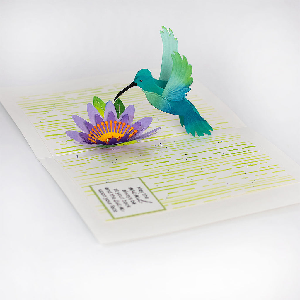 S7-231 Spellbinders Hummingbird Card Creator Etched Dies Flower | color-code:ALT02