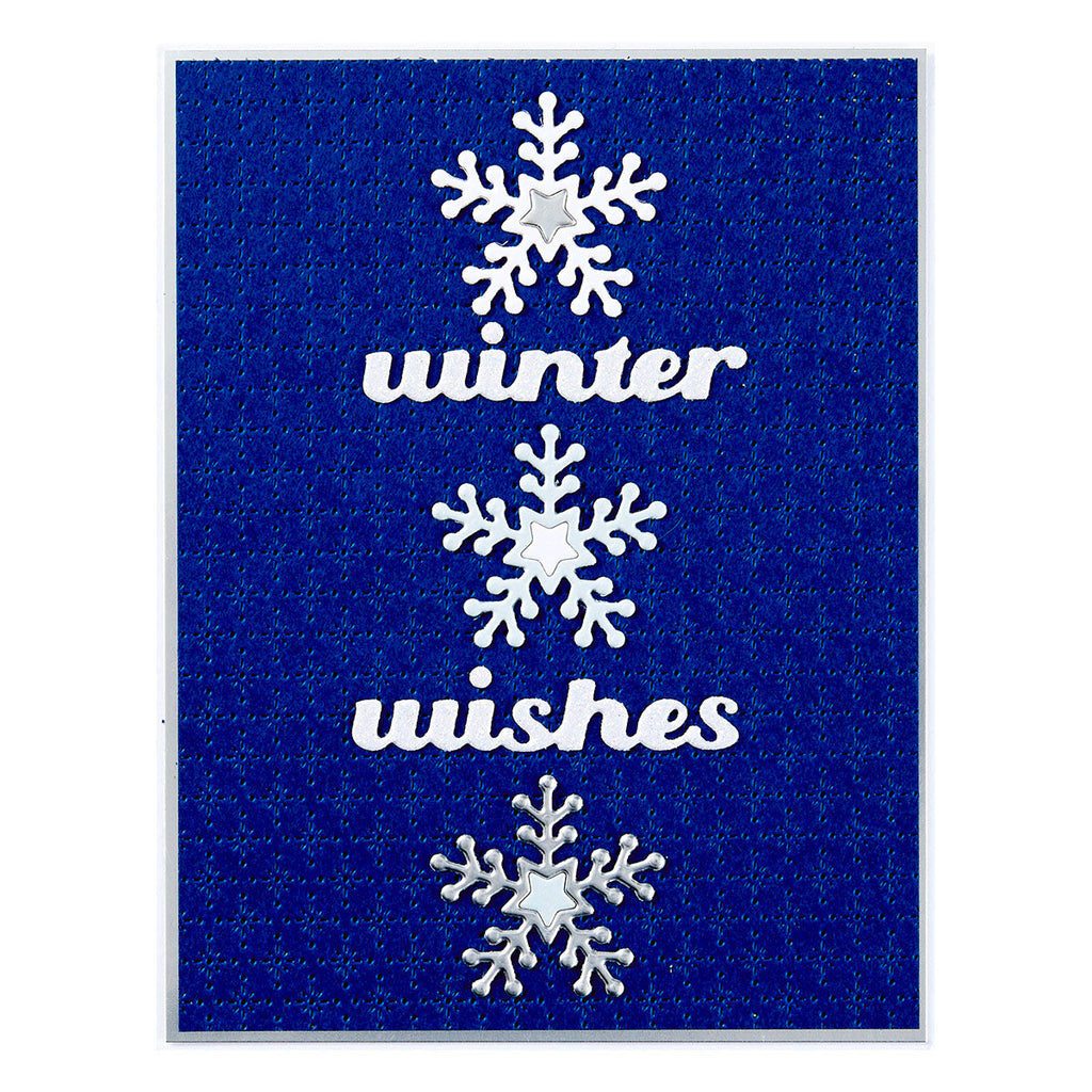 Spellbinders Starshine Background Etched Dies s5-645 winter