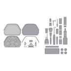 Spellbinders Gorgeous You Makeup and Bag Etched Dies Bundle pieces