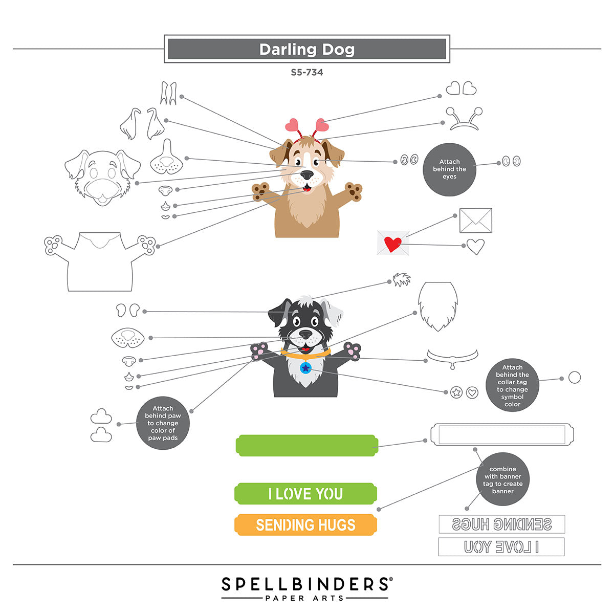 Spellbinders Sending Hugs Die Bundle