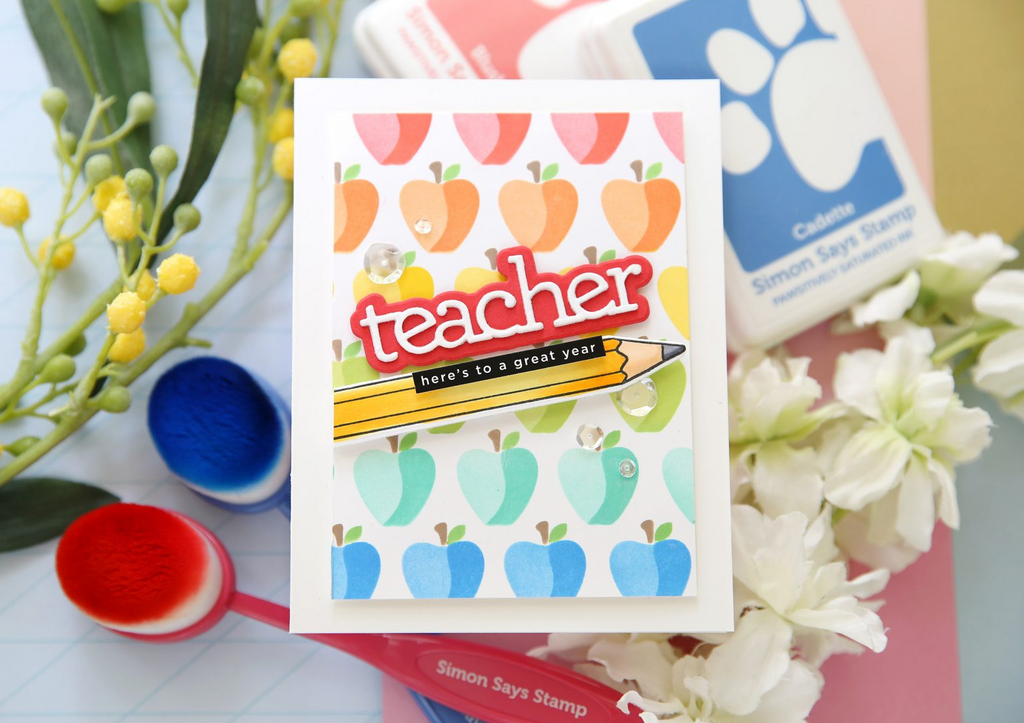 CZ Design Teacher Wafer Dies czd205 Just A Note Teacher Card | color-code:ALT07