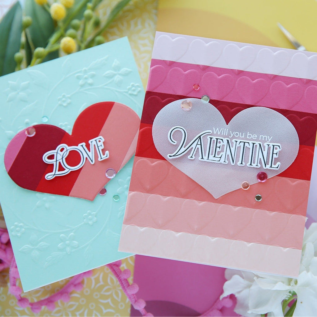 Simon Says Stamp Always and Forever Companions Wafer Dies 1246sdc To Be Loved Valentine's Day Cards | color-code:ALT03