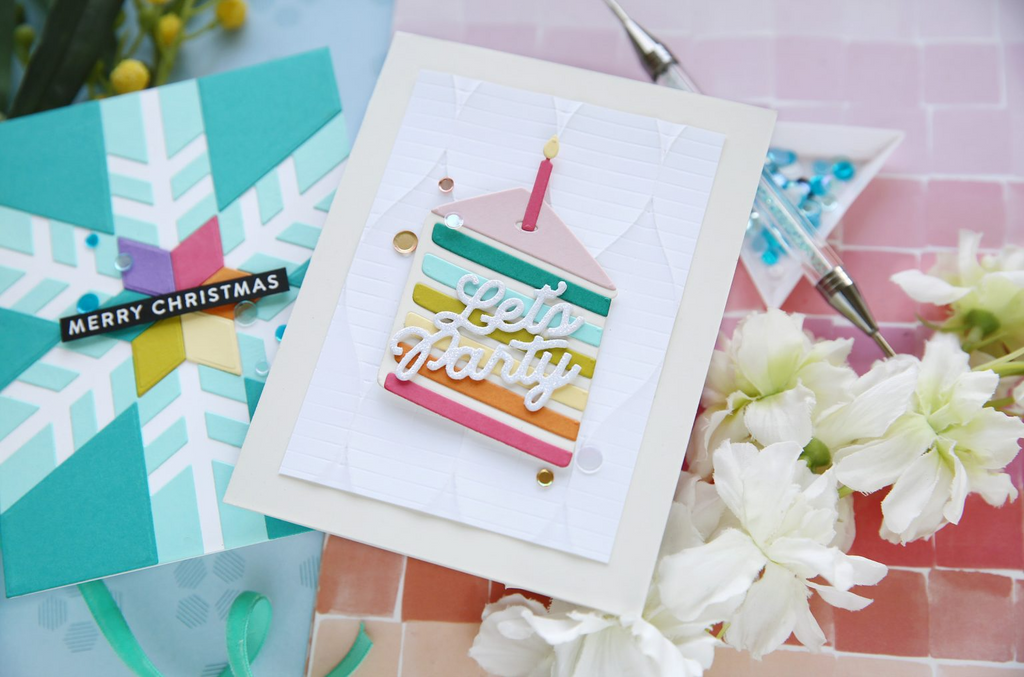 Simon Says Stamp Let's Party Wafer Dies sssd112865 Diecember Birthday Card | color-code:ALT01