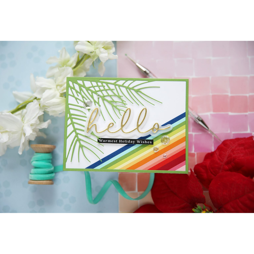 Simon Says Stamp Corner Pine Frame Wafer Dies s889 Diecember Christmas Card | color-code:ALT02