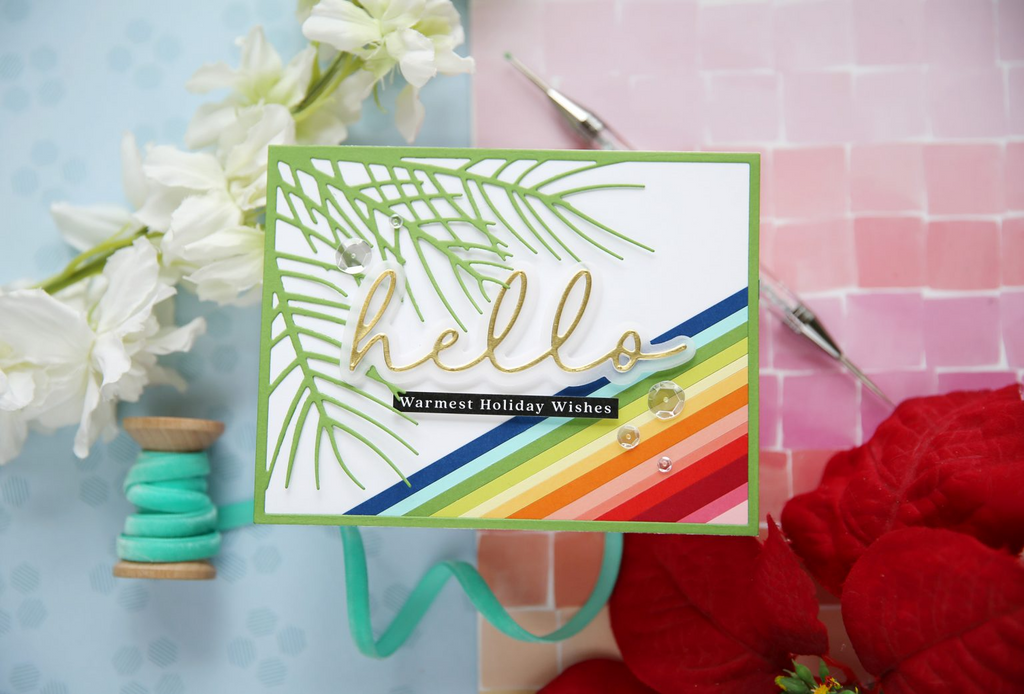 CZ Design Simple Hello Wafer Dies czd223 Diecember Hello Card | color-code:ALT03