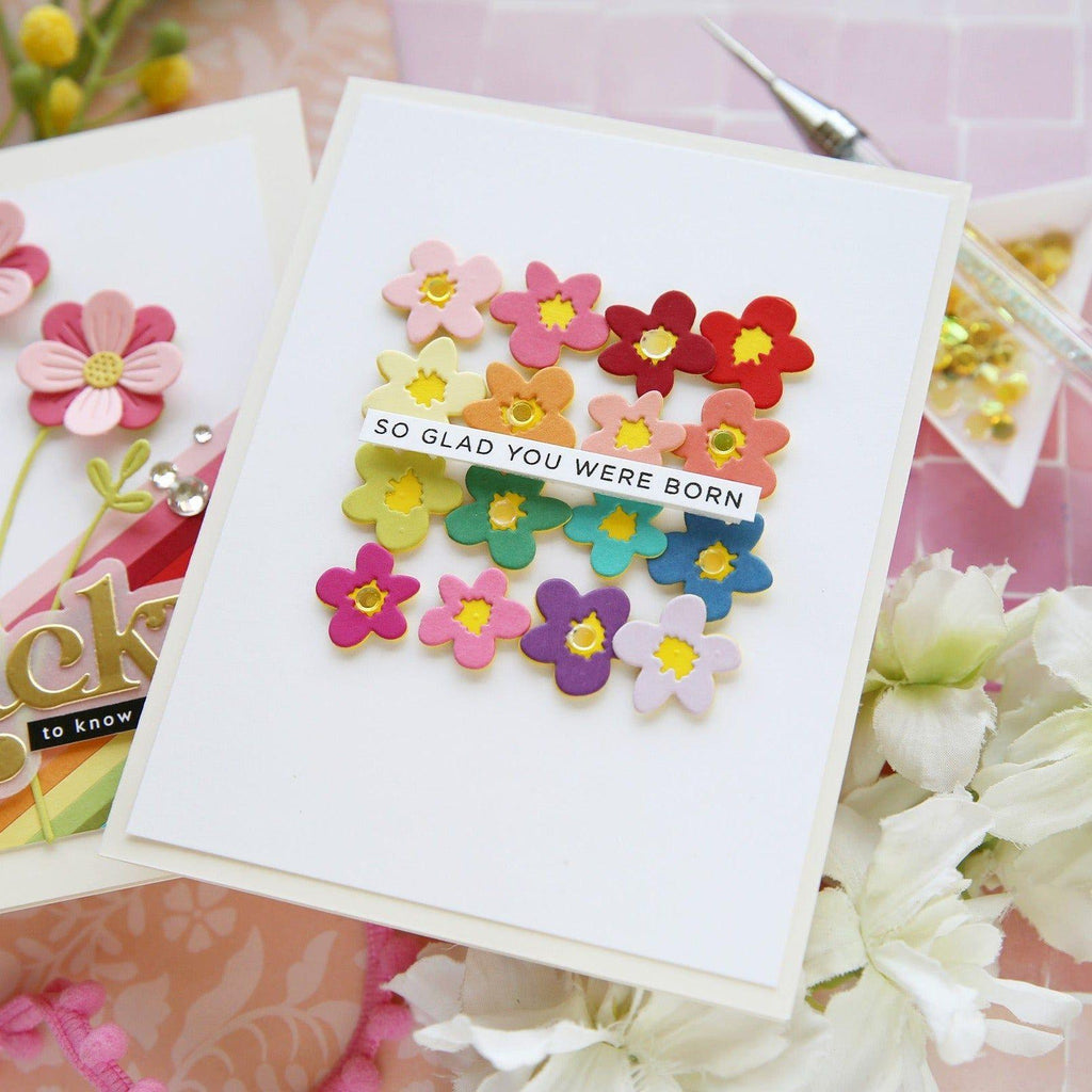 Simon Says Stamp Simple Flowers Wafer Dies s883 Splendor Birthday Card | color-code:ALT01