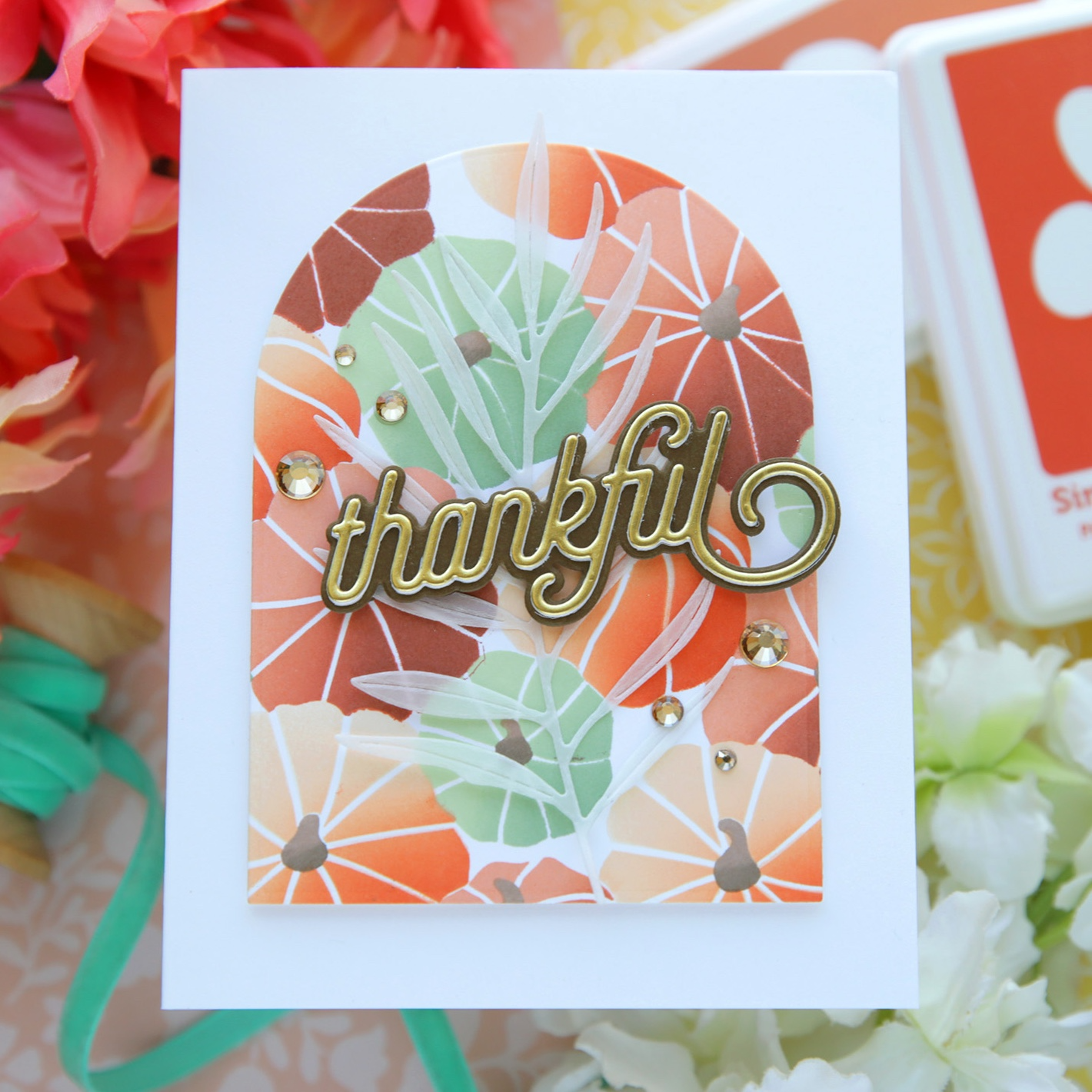 CZ Design Wafer Dies THANKFUL 2 czd38 Thanksgiving Card | color-code:ALT01