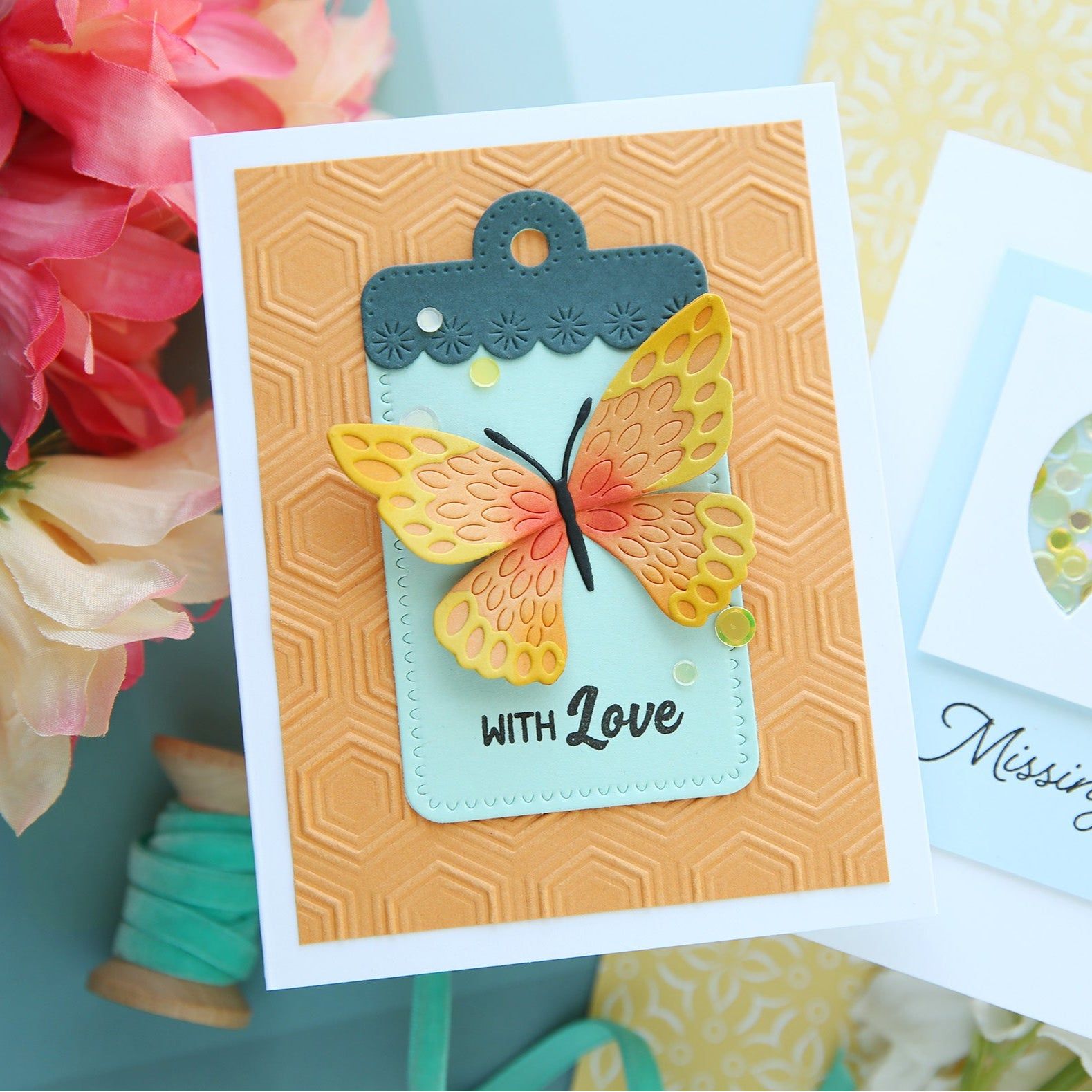 Simon Says Stamp Scalloped Floral Tag Wafer Dies s1022 You Are My Favorite With Love Card | color-code:ALT01