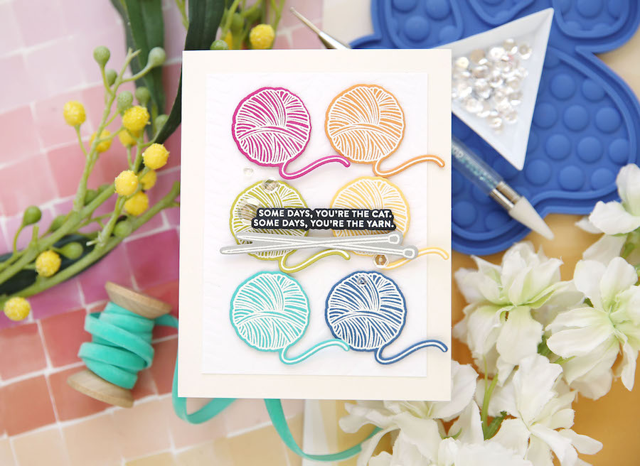 Simon Says Stamps and Dies Yarn Love Words And Images set622yl Yarn Pun Card | color-code:ALT11
