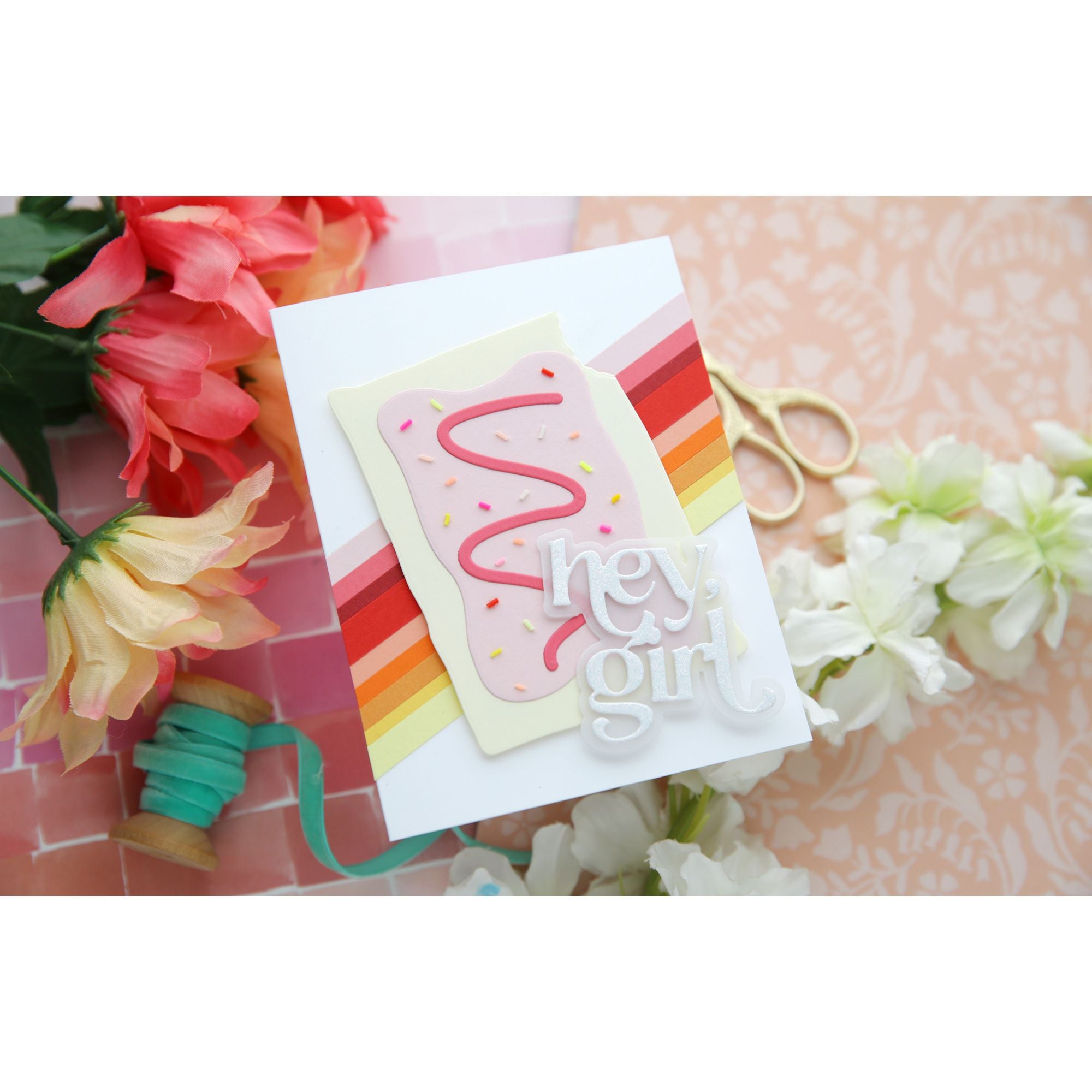 Simon Says Stamp Fancy Hey Girl Wafter Dies 1545sd Heart to Heart