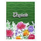 S6-216 Spellbinders Watercolor Flowers Coordinating Etched Dies green