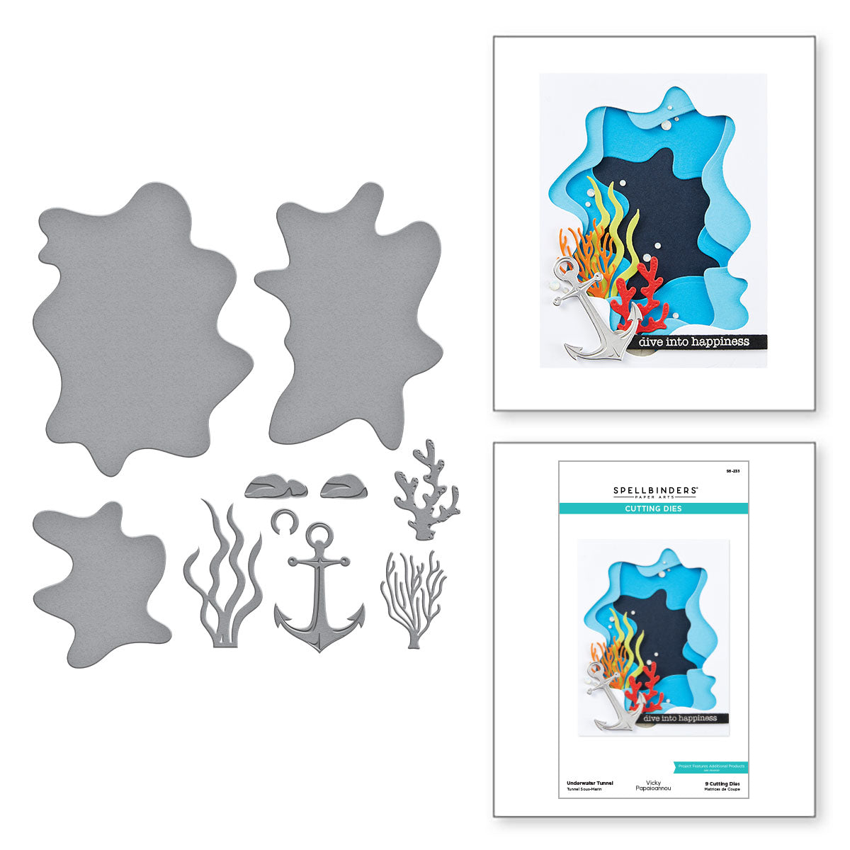 Spellbinders Underwater Tunnel Etched Dies s6-235 product image