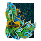 Spellbinders Glorious Peacock Etched Dies s6-237 fabulous
