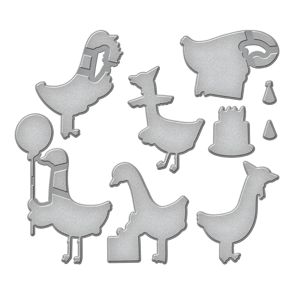 Spellbinders Silly Goose Etched Dies s6-239