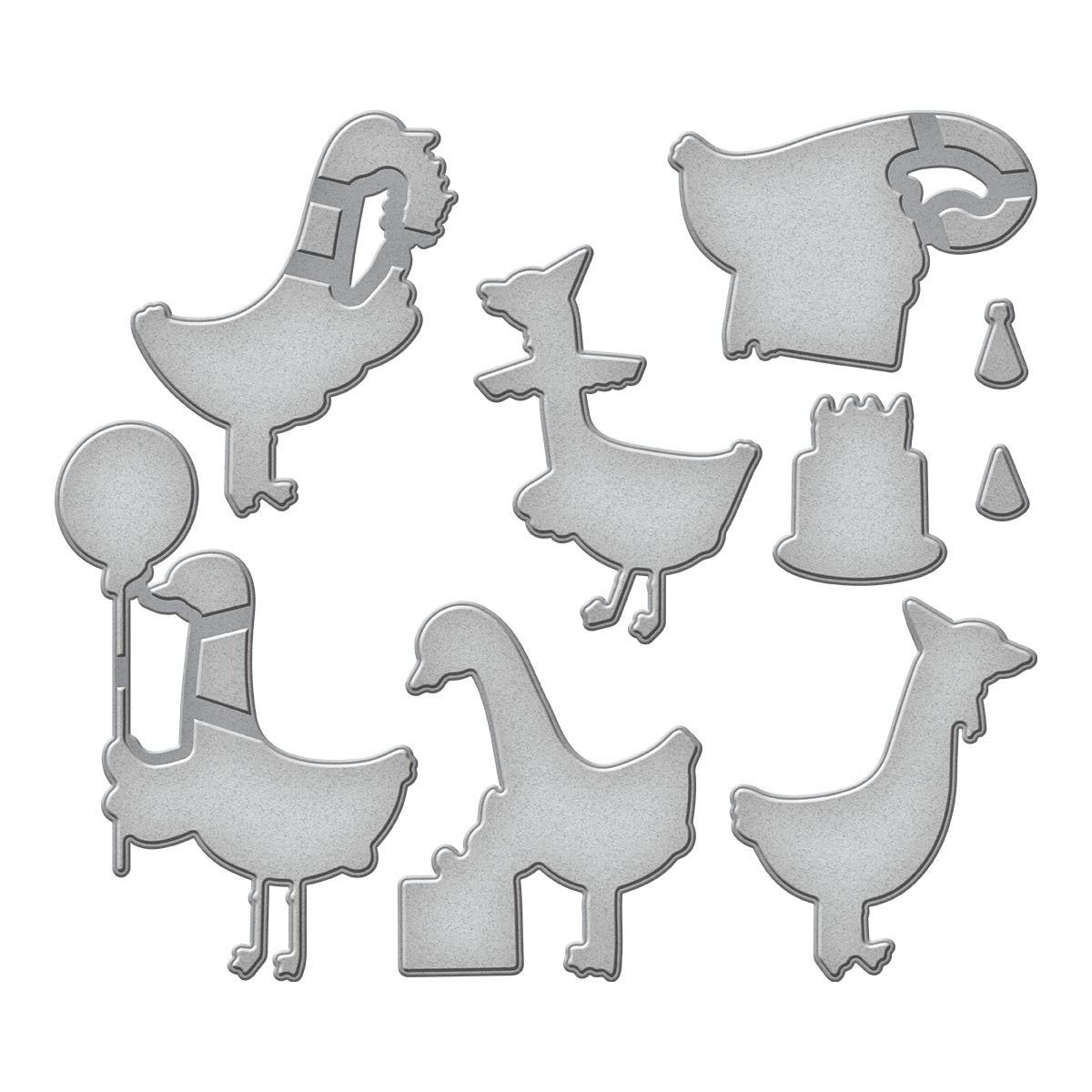 Spellbinders Silly Goose Etched Dies s6-239