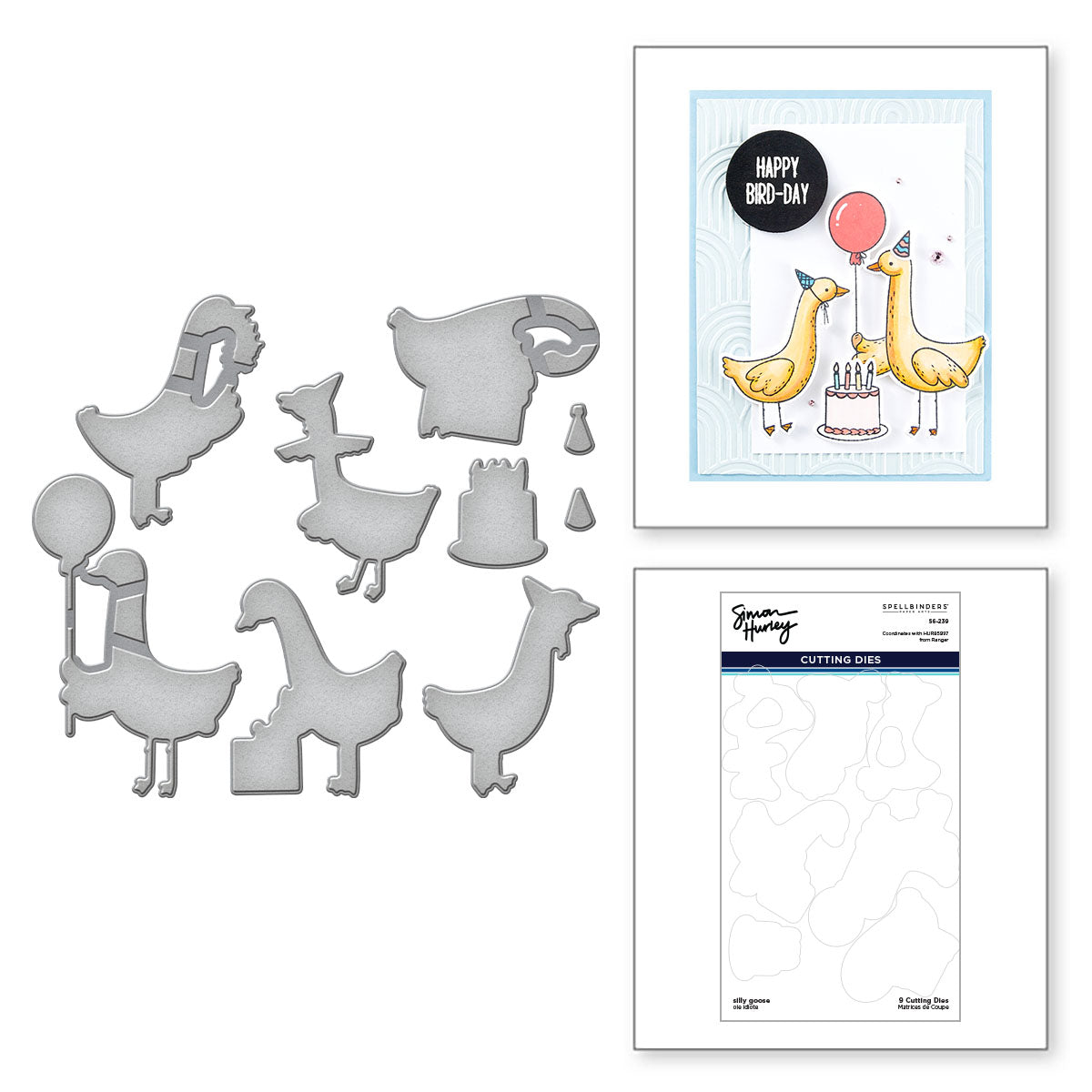 Spellbinders Silly Goose Etched Dies s6-239 product image