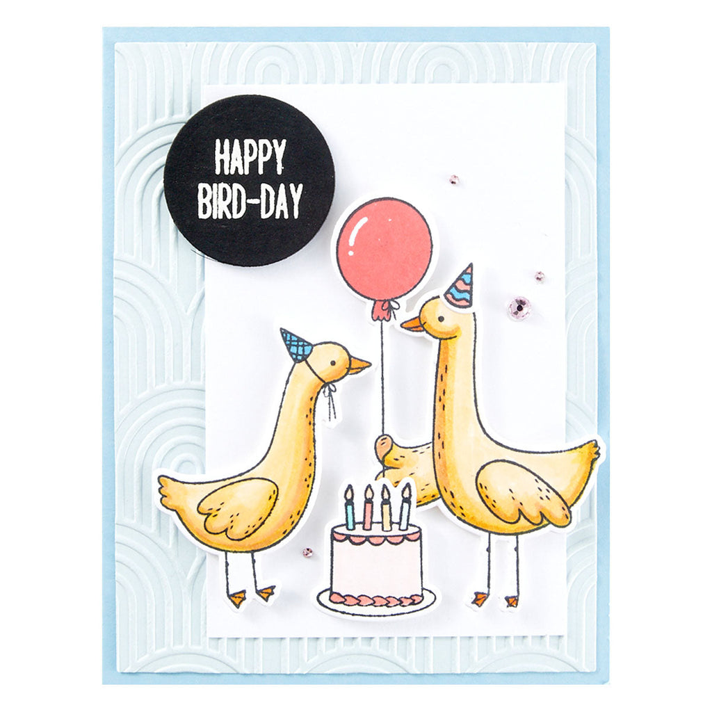 Spellbinders Silly Goose Etched Dies s6-239 happy birthdaySpellbinders Silly Goose Etched Dies s6-239 happy bird-day
