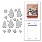 Spellbinders Simon Hurley Sketched Snowmen Coordinating Etched Dies s6-242