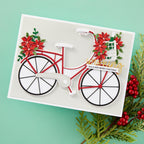 Spellbinders Big Bicycle Etched Dies s7-246 very merry christmas