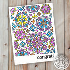 Hero Arts Color Layering Mandala Flower Pattern Stencils sa263 congrats