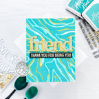 Hero Arts Color Layering Marbling Stencils sa265 friend