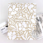 Hero Arts Floral Garden Stencil sa267 thinking of you