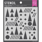 Hero Arts Geometric Holiday Stencil sa286