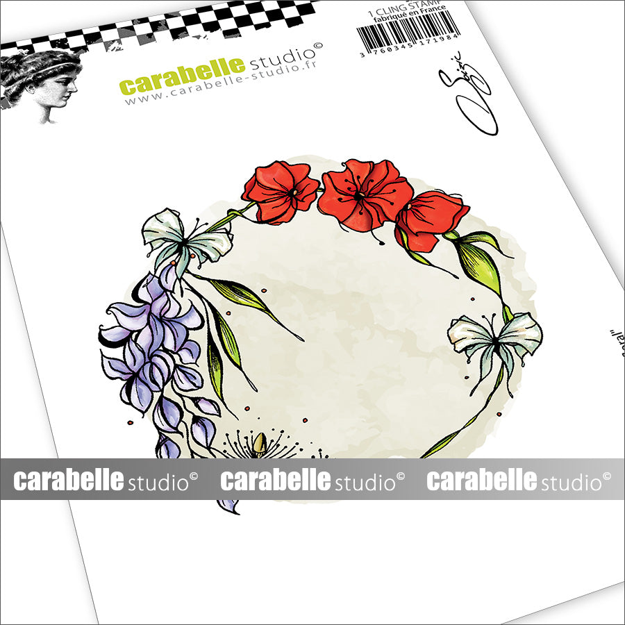 Carabelle Studio Cercle Floral A6 Cling Stamp sa60653