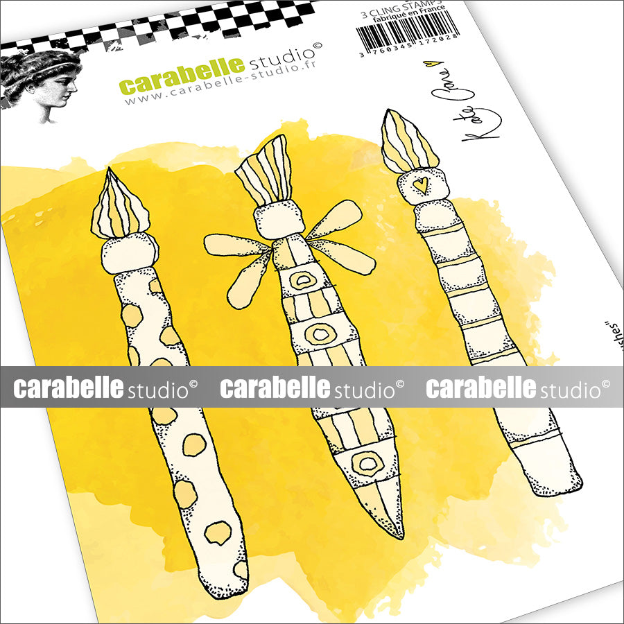Carabelle Studio Paint Brushes A6 Cling Stamps sa60657