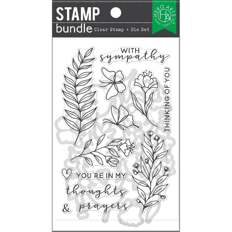 Hero Arts Love With Sympathy Clear Stamp and Die Set sb378