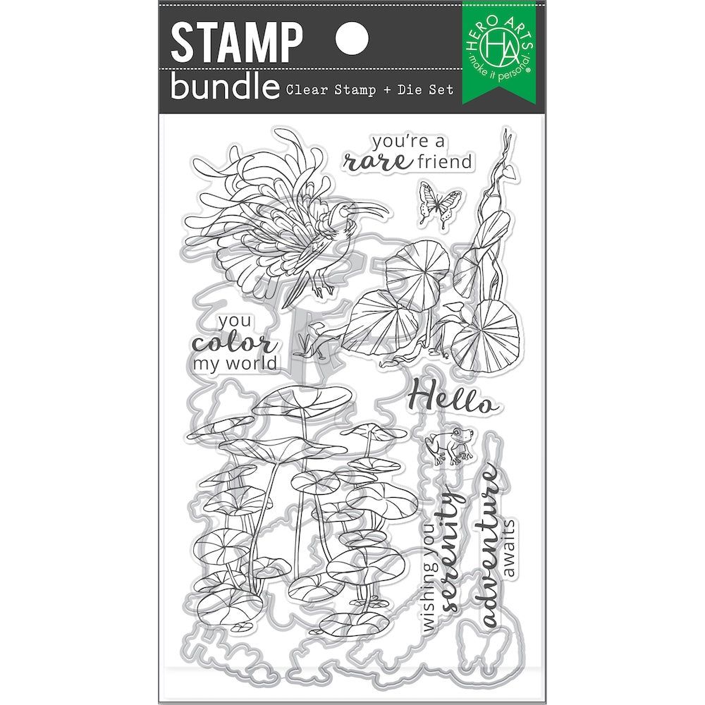 Hero Arts Jungle Serenity Clear Stamp Set cm777 packaging