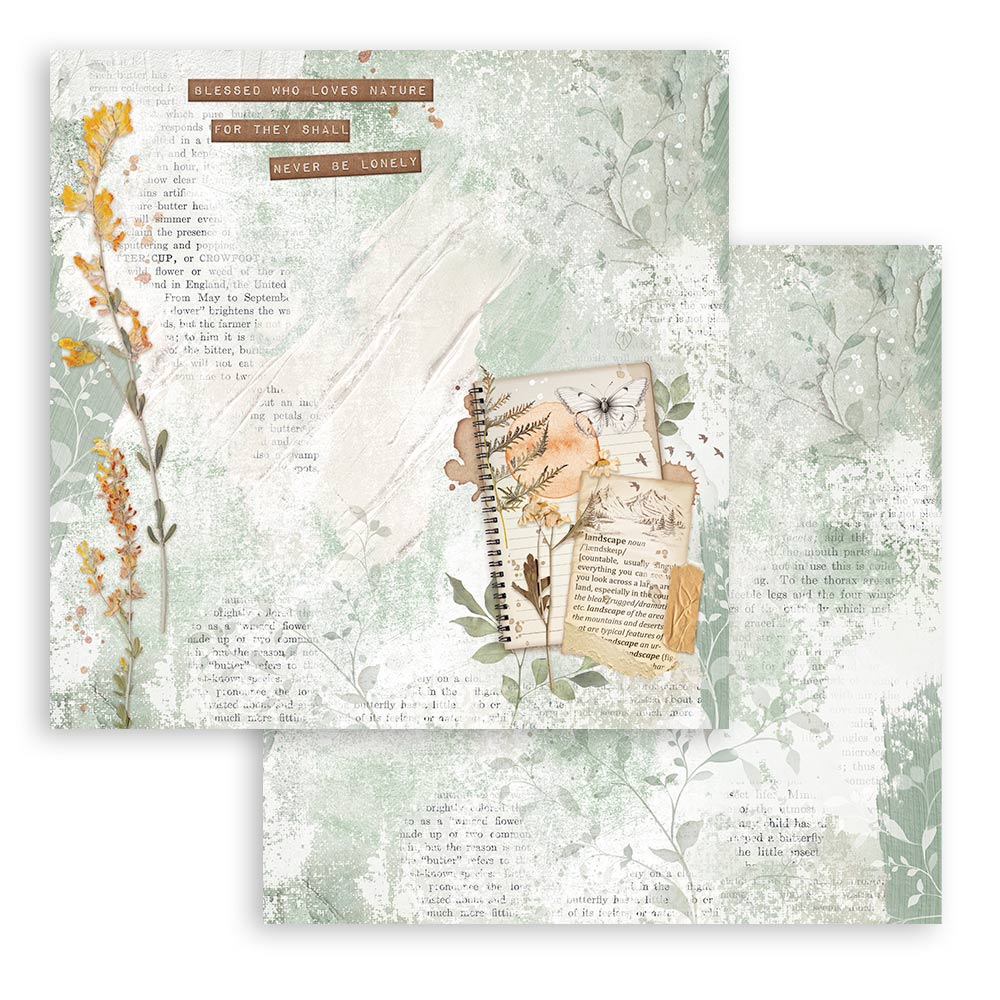 Stamperia Create Happiness Secret Diary Notebook Scrapbooking Sheet sbb993
