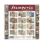 Stamperia Vintage Library 12 x 12 Paper sbbl132 back page