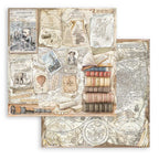 Stamperia Vintage Library 12 x 12 Paper sbbl132 page 5