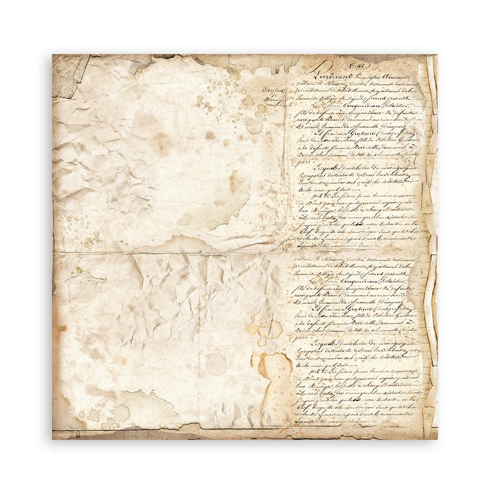 Stamperia Vintage Library Maxi Background 12 x 12 Paper sbbl133 page 13