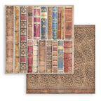 Stamperia Vintage Library Maxi Background 12 x 12 Paper sbbl133 page 3