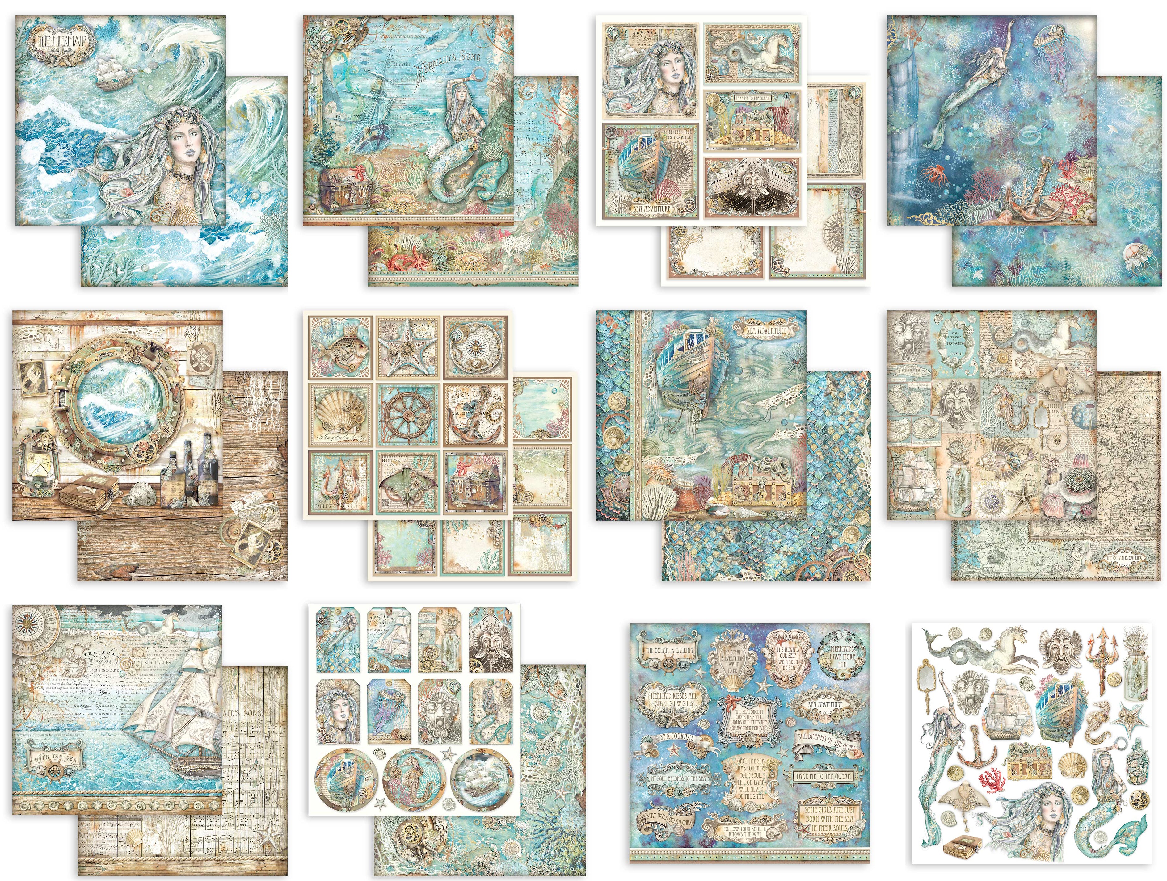 Stamperia Songs of The Sea Collection - 12 x 12 Paper Pad [SBBL141]