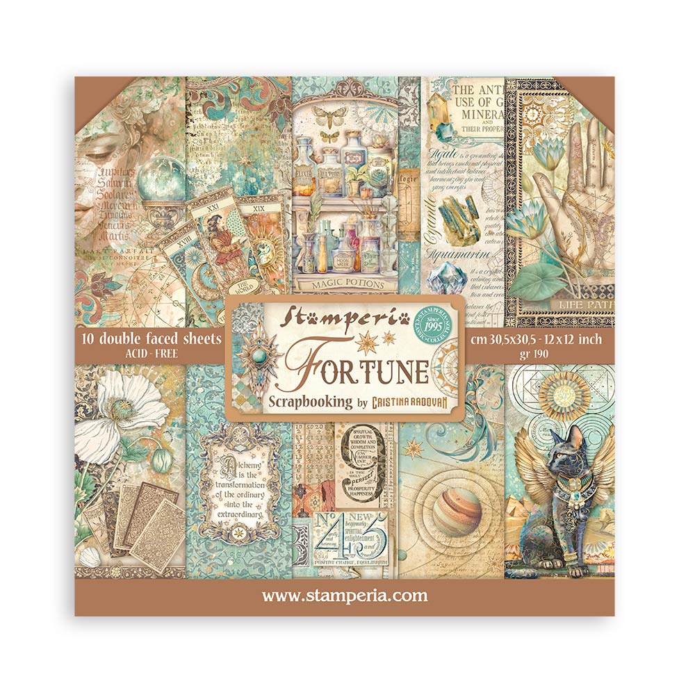 Stamperia Fortune 12x12 Paper sbbl153
