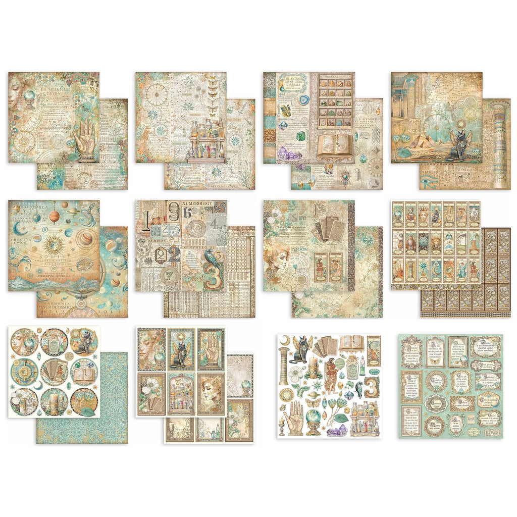 Stamperia Fortune 12x12 Paper sbbl153 pages