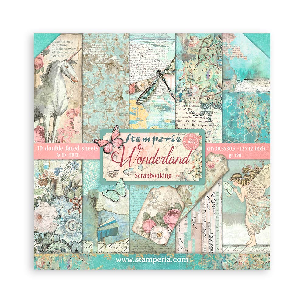 Stamperia Wonderland 12x12 Paper sbbl38