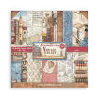 Stamperia Vintage Library 6 x 6 Paper sbbs80