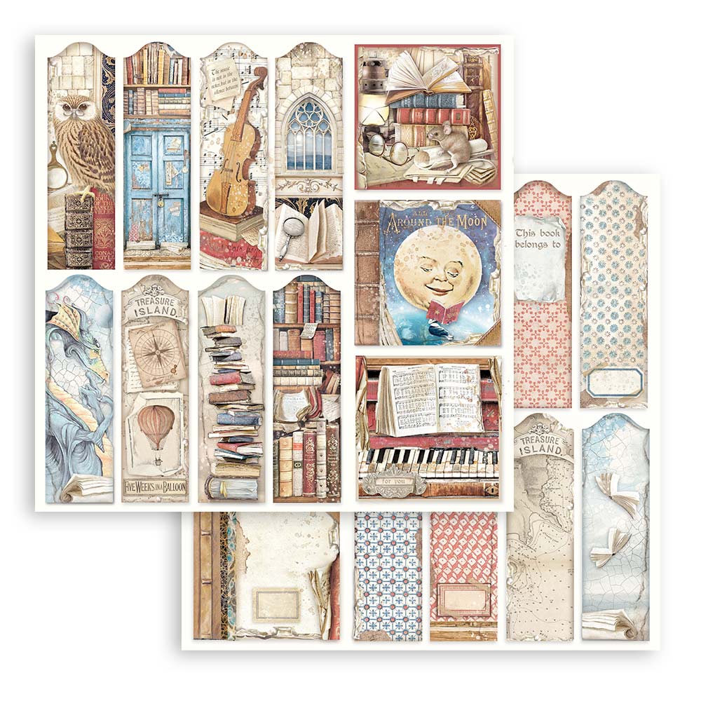 Stamperia Vintage Library 6 x 6 Paper sbbs80 page 11